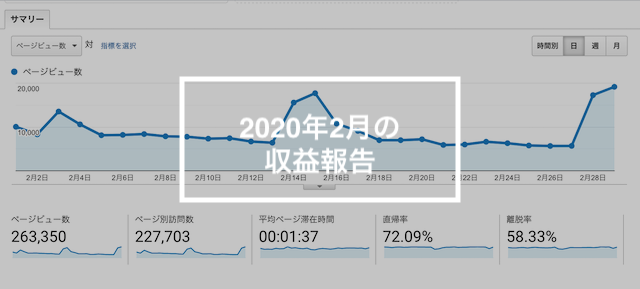 2020年2月収益報告